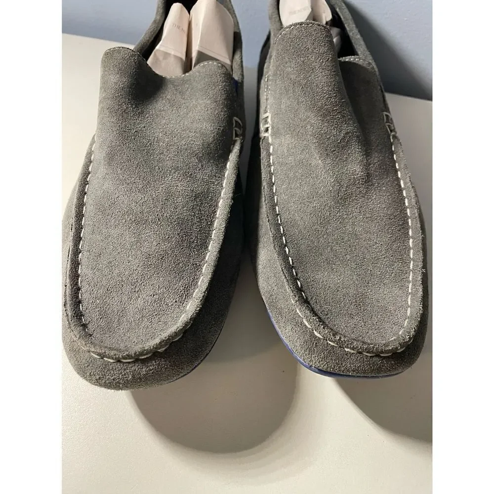 Joseph Abboud Grey Justin Driving Loafers Sz 12 Leather Poshmark Joseph Abboud Boat Shoes Joseph Abboud Grey  main image 3